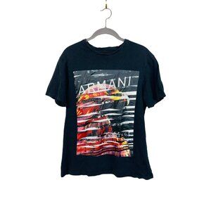 Armani Exchange Eagle T-Shirt Black Size Medium